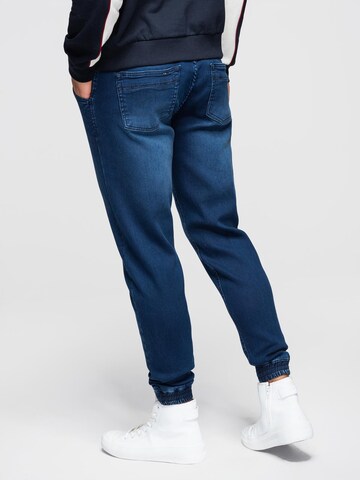 Ombre Regular Hose in Blau