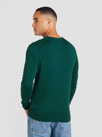 TOMMY HILFIGER Pulóver 'ESSENTIAL' - zöld