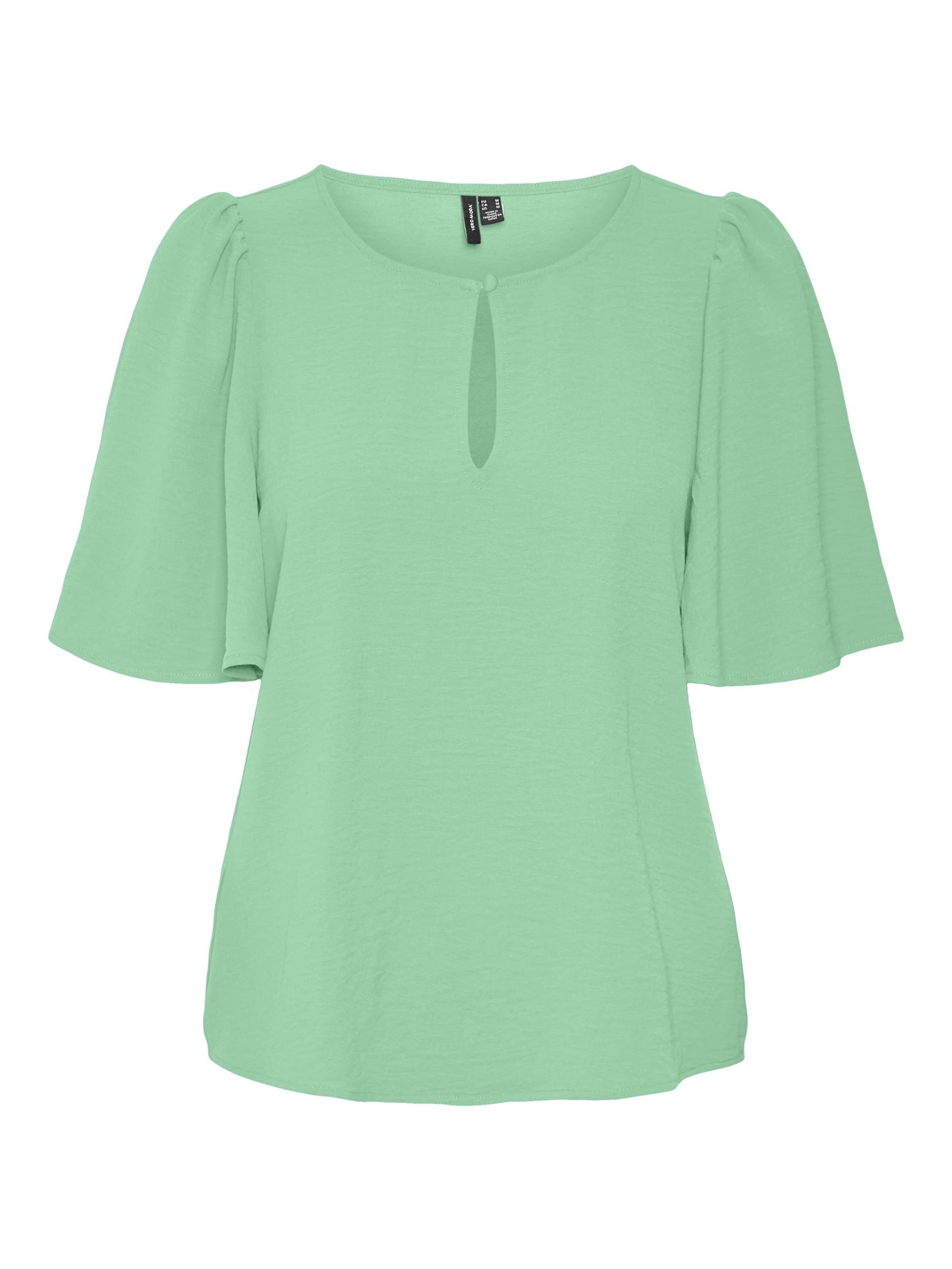 VERO MODA Blouse 'ALVA' in Groen: voorkant