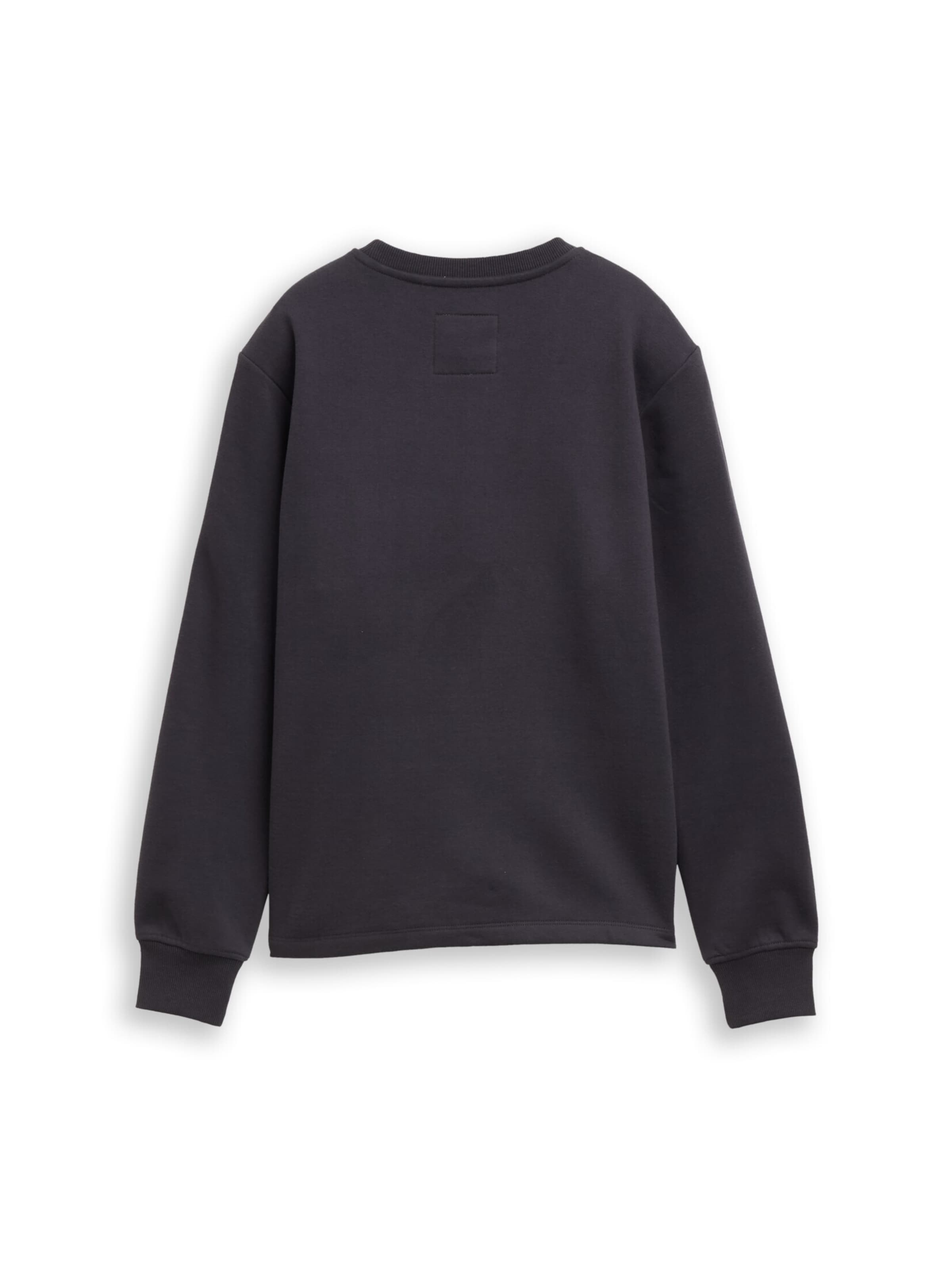 TOM TAILOR Sweatshirt in Grey