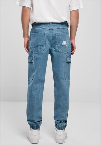 SOUTHPOLE - Tapered Pantalón vaquero cargo en azul