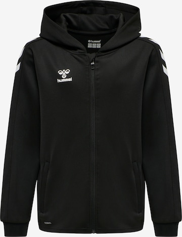 Veste de survêtement 'CORE XK POLY' Hummel en noir : devant