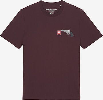 T-Shirt 'Make love not war' Watapparel en rouge : devant