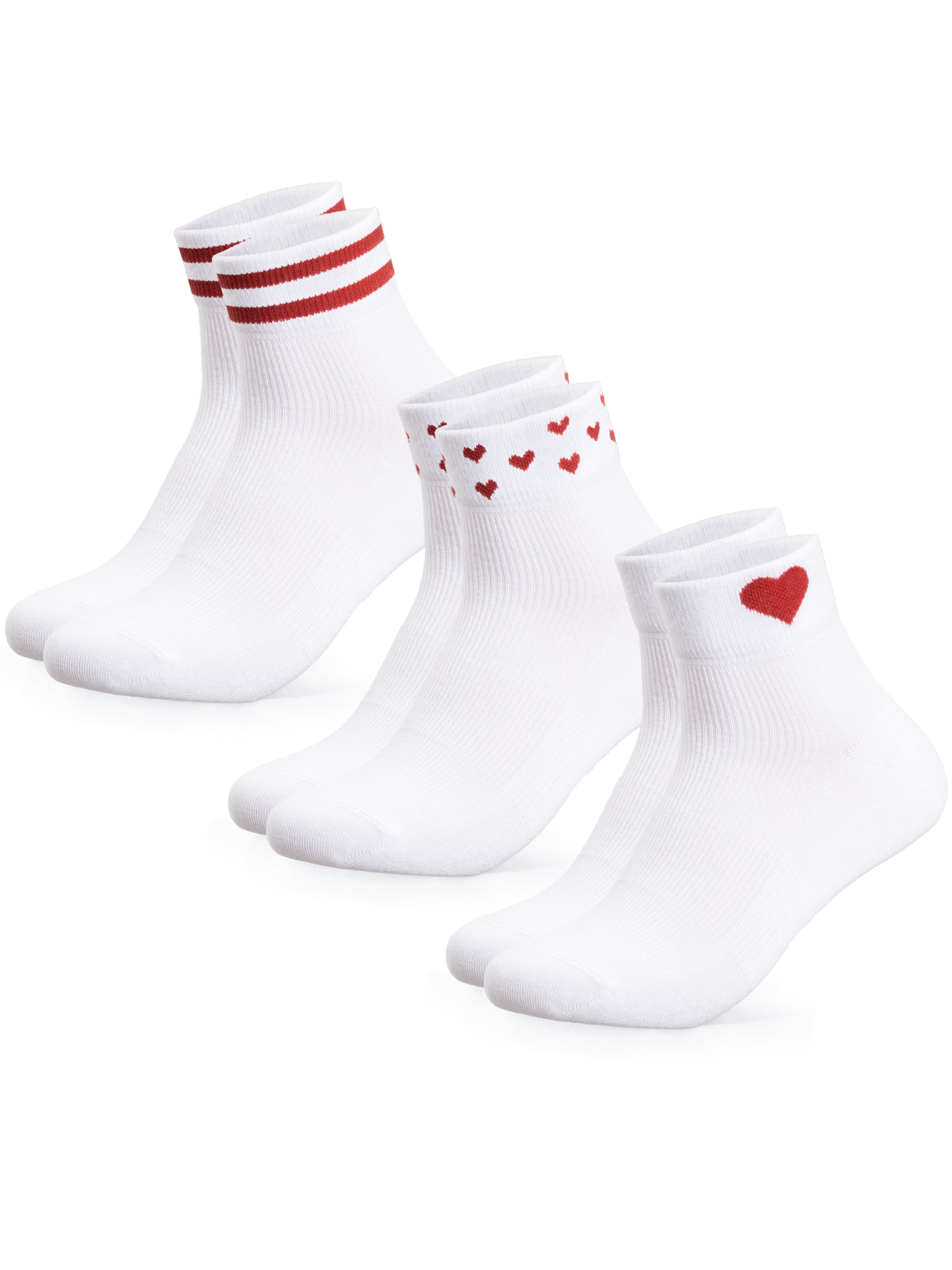 Occulto Ankle Socks 'Gianna' in Red: front