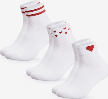 Occulto Ankle Socks 'Gianna' in Red: front