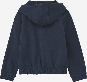 s.Oliver Zip-Up Hoodie in Blue: back