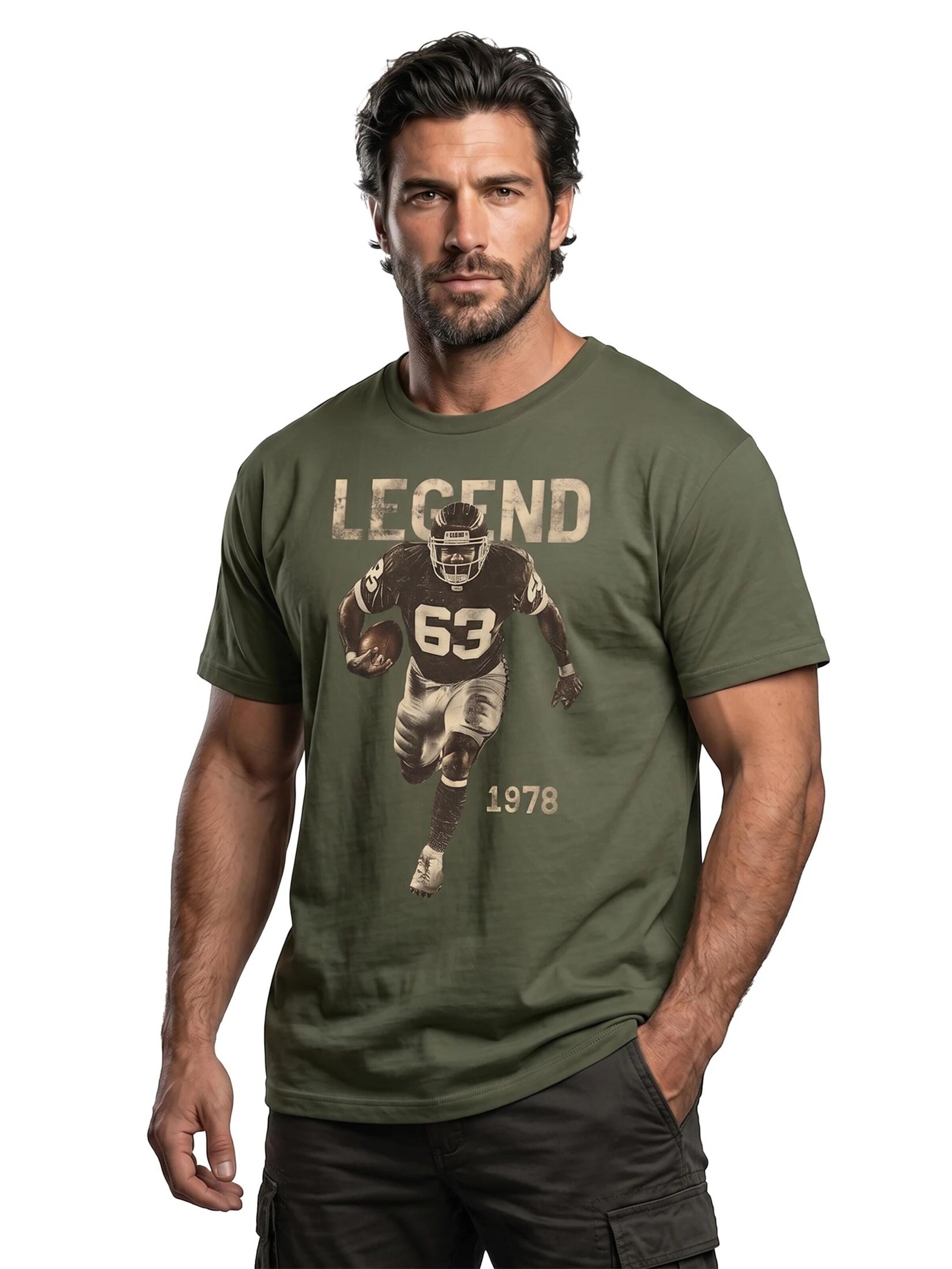 MAKAYA Shirt 'Football Legend' in Green
