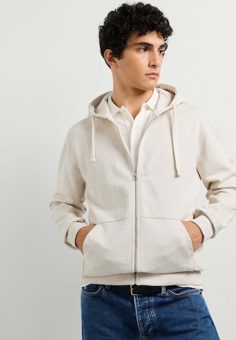 Giacca di felpa 'Jasper' di Pepe Jeans in beige: frontale