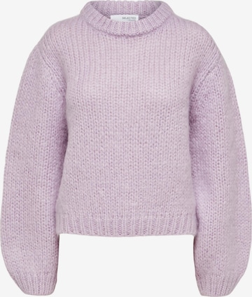 SELECTED FEMME Sweater 'Suanne' in Purple: front