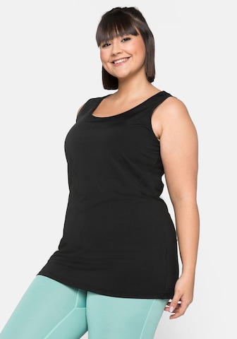 SHEEGO Sports top in Black: front