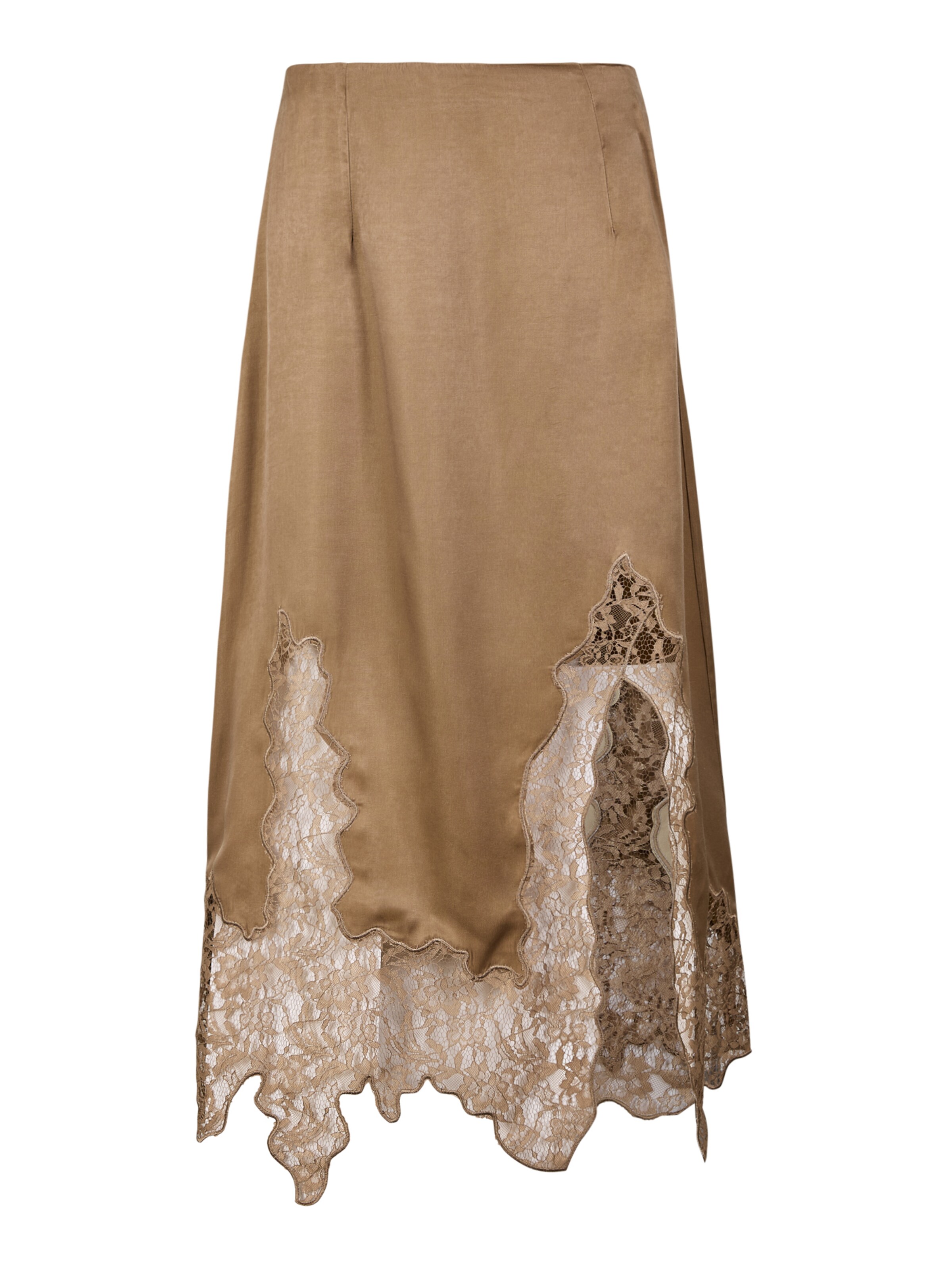 Apricot Rok ' Satin-Rock ' in Goud: voorkant
