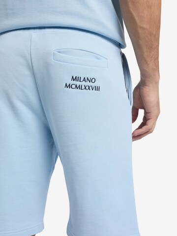 Carlo Colucci Regular Broek ' De Pasquale ' in Blauw