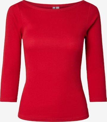 PIECES Top in Red: front