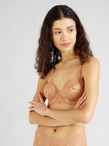 T-shirt Reggiseno 'Amourette' di TRIUMPH in marrone: frontale