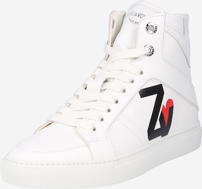 Sneaker înalt Zadig & Voltaire pe roșu / negru / alb, Vizualizare produs