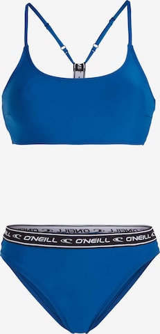 O'NEILL Bustier Športne bikini | modra barva: sprednja stran