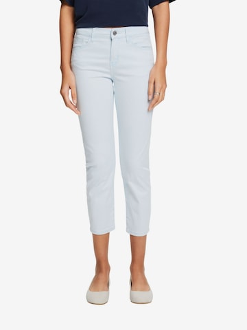 Coupe slim Pantalon ESPRIT en bleu : devant