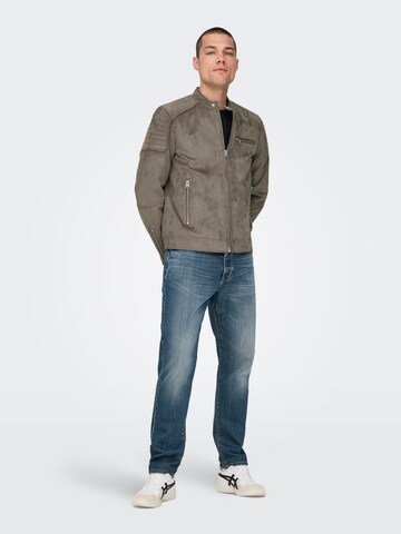 Veste mi-saison 'ONSGus' Only & Sons en gris