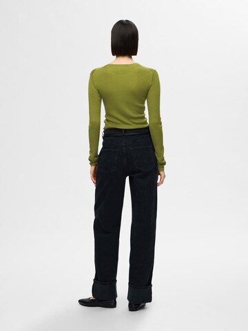 Pull-over 'SLFNaja' SELECTED FEMME en vert