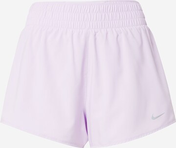 NIKE Regular Sportbroek 'One' in Lila: voorkant