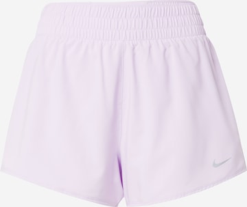 NIKE - regular Pantalón deportivo 'One' en lila: frente