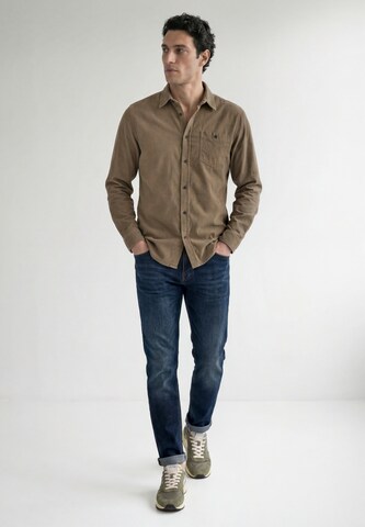 Street One MEN Regular Fit Hemd in Braun