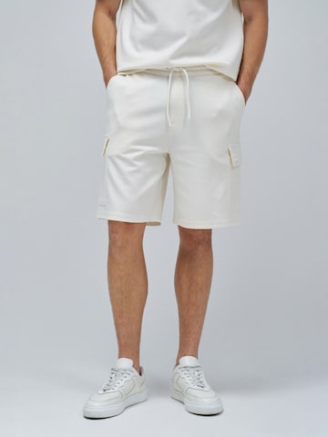 Shorts de bain Salsa Jeans en beige : devant