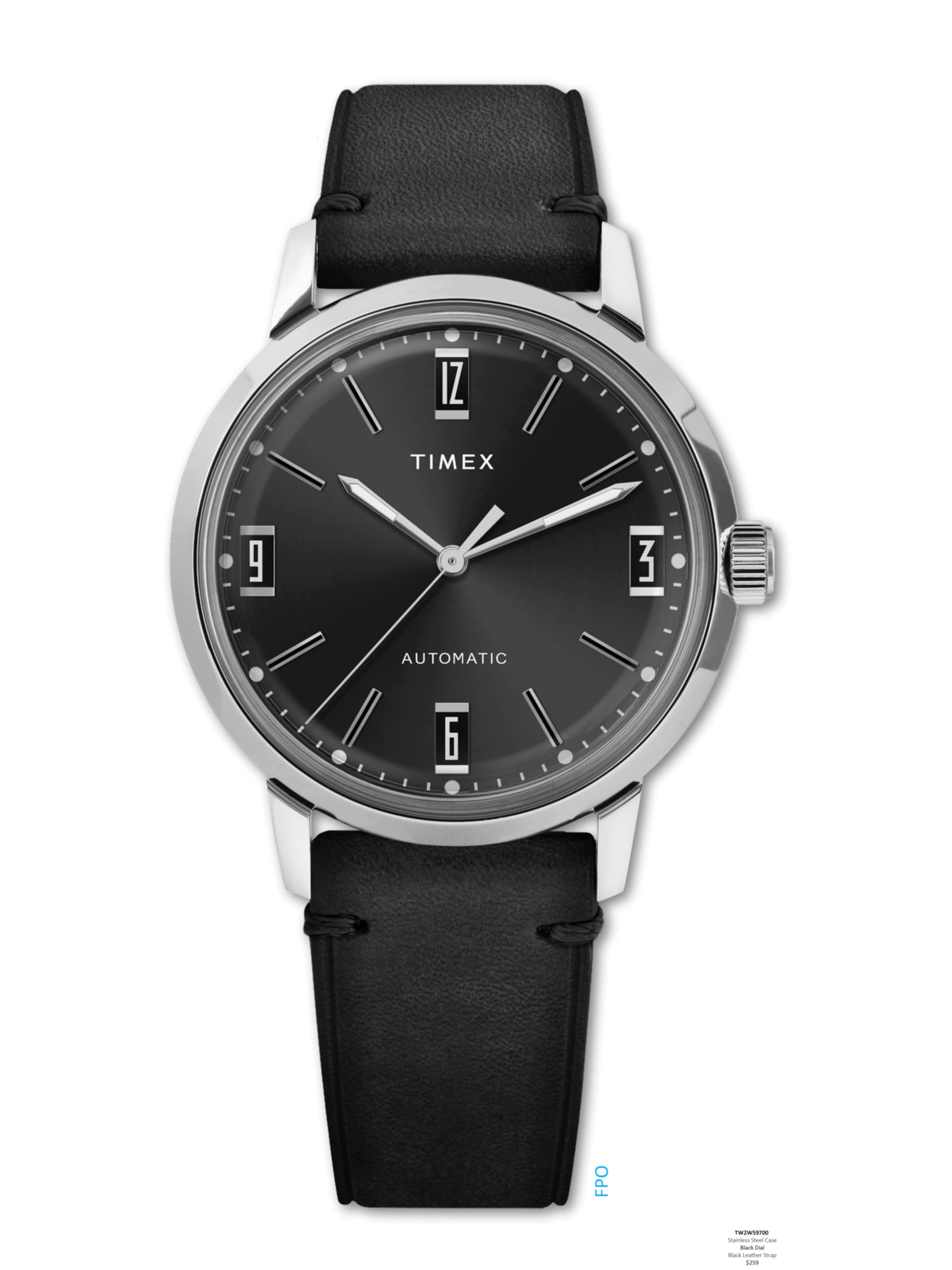 TIMEX Uhr ' Marlin® Automatic ' in Schwarz: Vorderseite