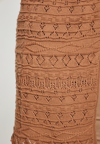 Usha Knit Cardigan in Brown