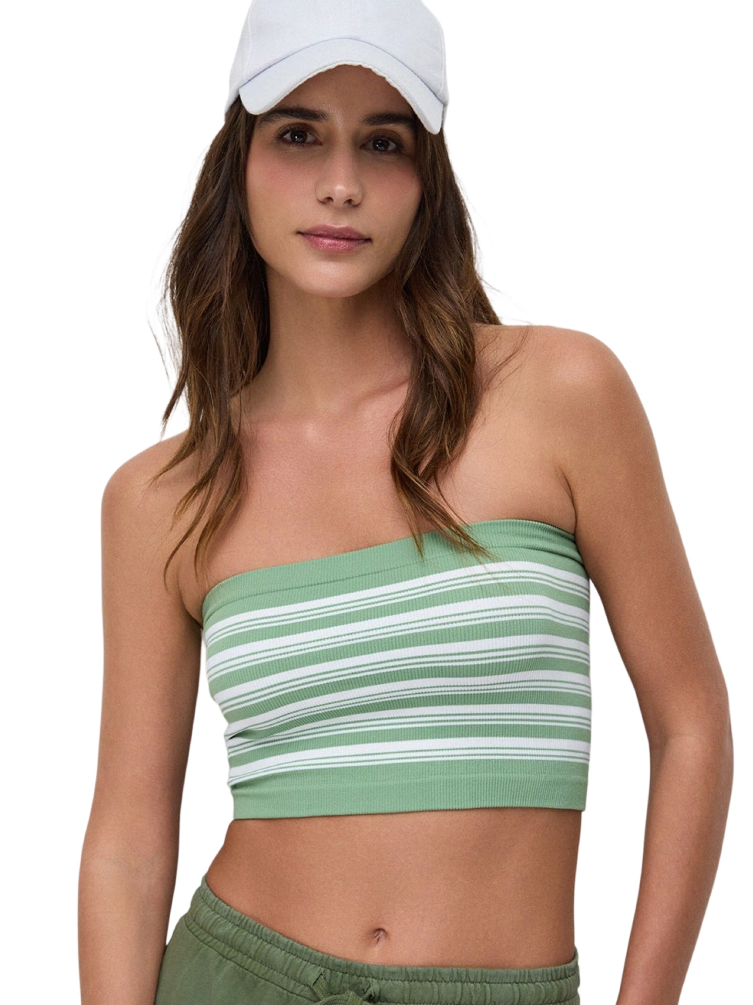 No Matter What Top in Grün: Vorderseite