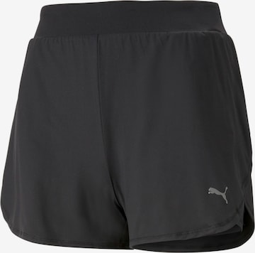 PUMA - Regular Calças de desporto 'STUDIO FLOW' em preto: frente