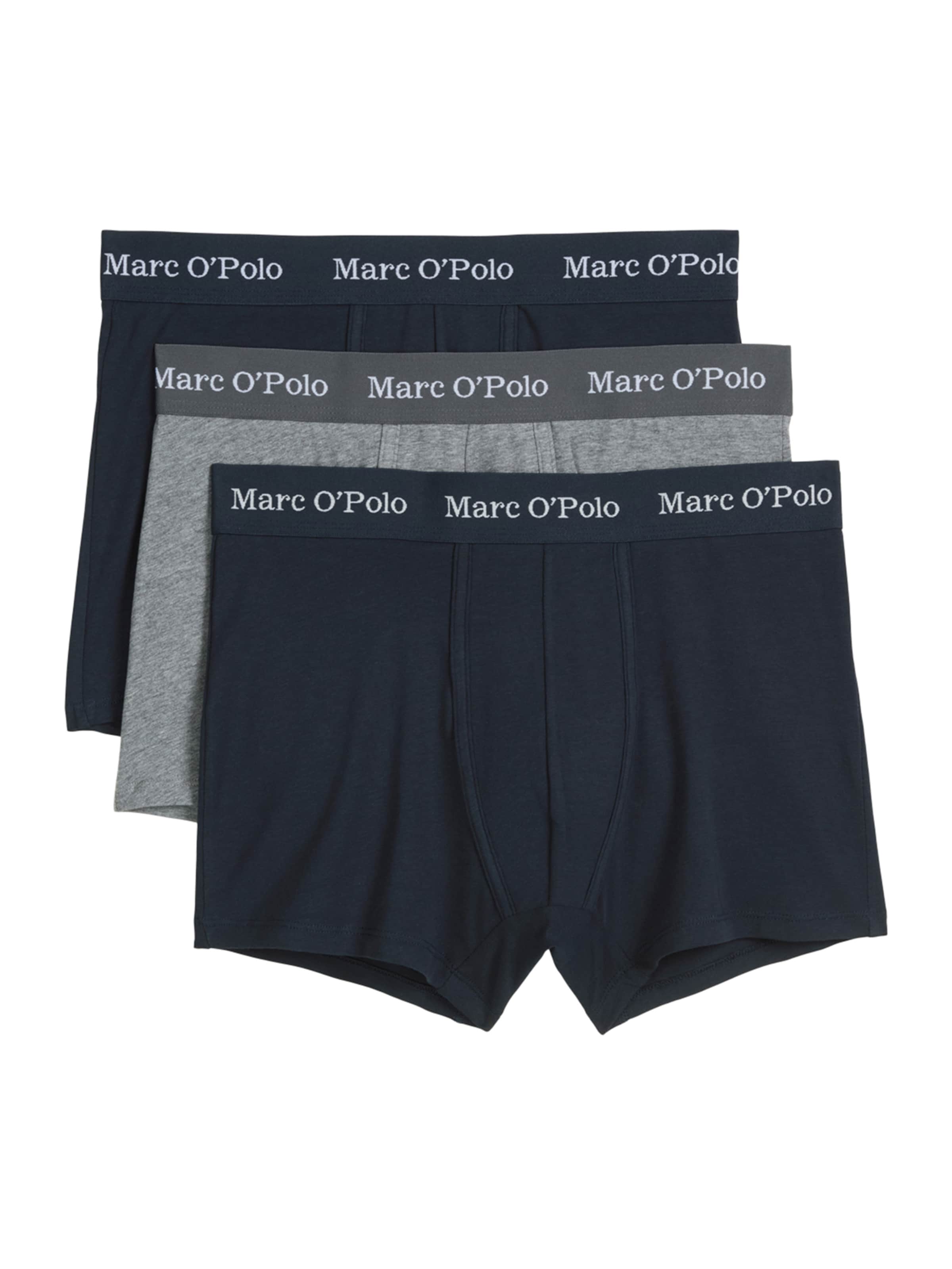 Marc O'Polo Boxershorts ' Essentials ' in de kleur Navy / Grijs gemêleerd, Productweergave