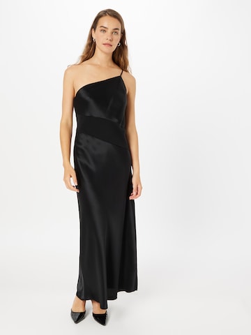 Robe de soirée Calvin Klein en noir : devant