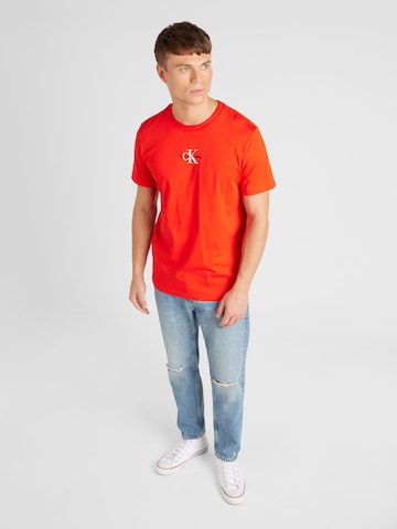 Calvin Klein Jeans Shirt in Rood