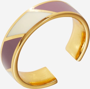 Design Letters Ring 'Candy' in Gold: front