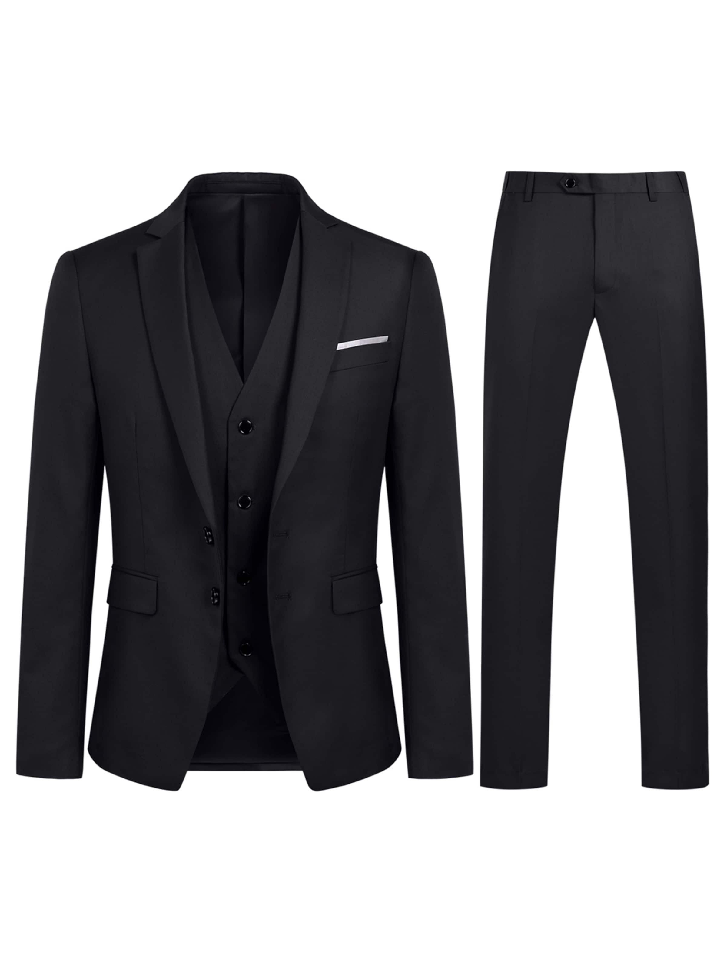 Youthup Suit in Black: front