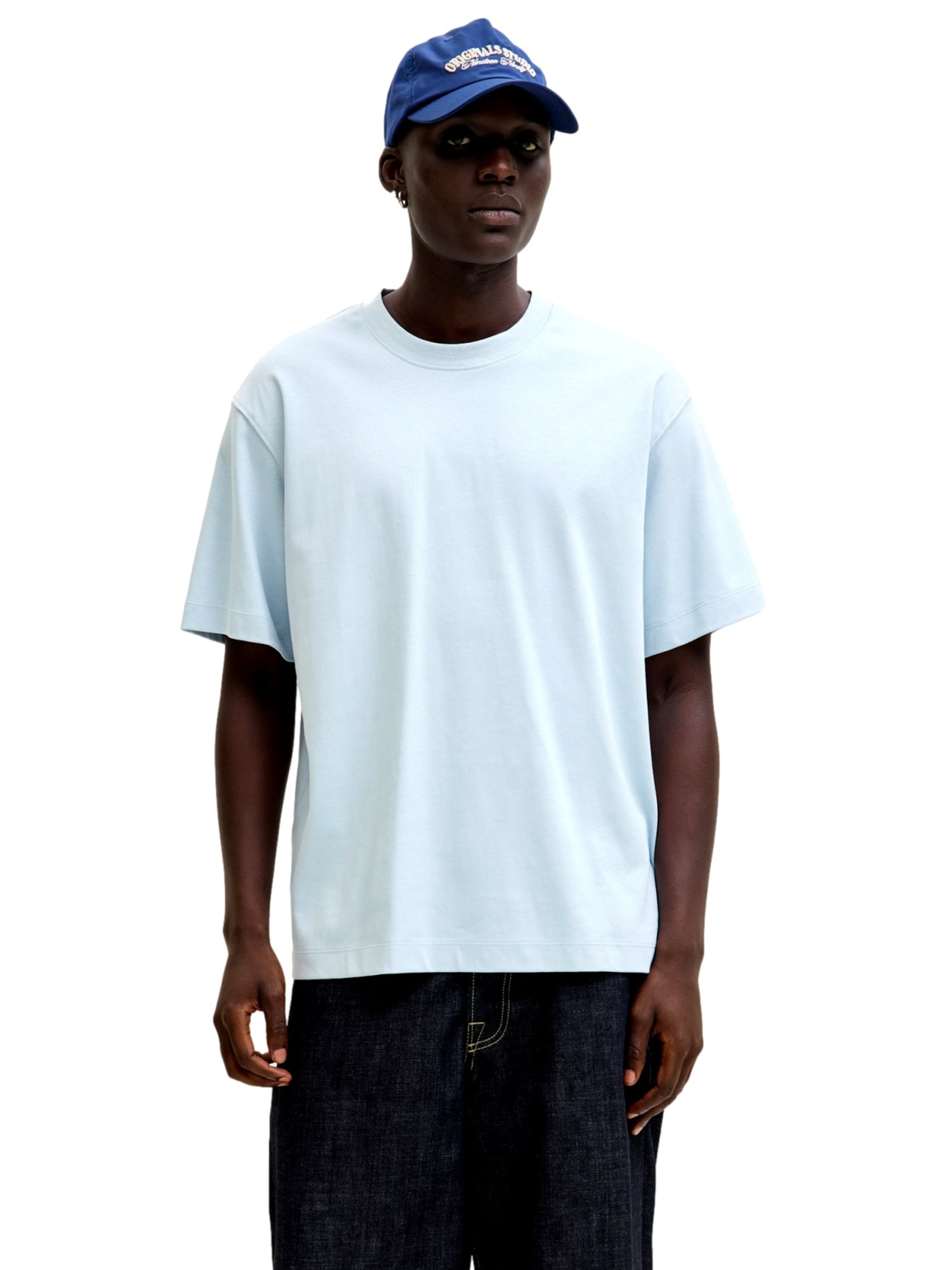 JACK & JONES Футболка 'JJEUrban Edge' в Синий: спереди