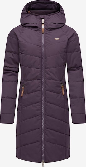 Ragwear Toiminnallinen pitkä takki 'Dizzie' koossa XS värissä ruskea / karhunvatukka, Tuotenäkymä