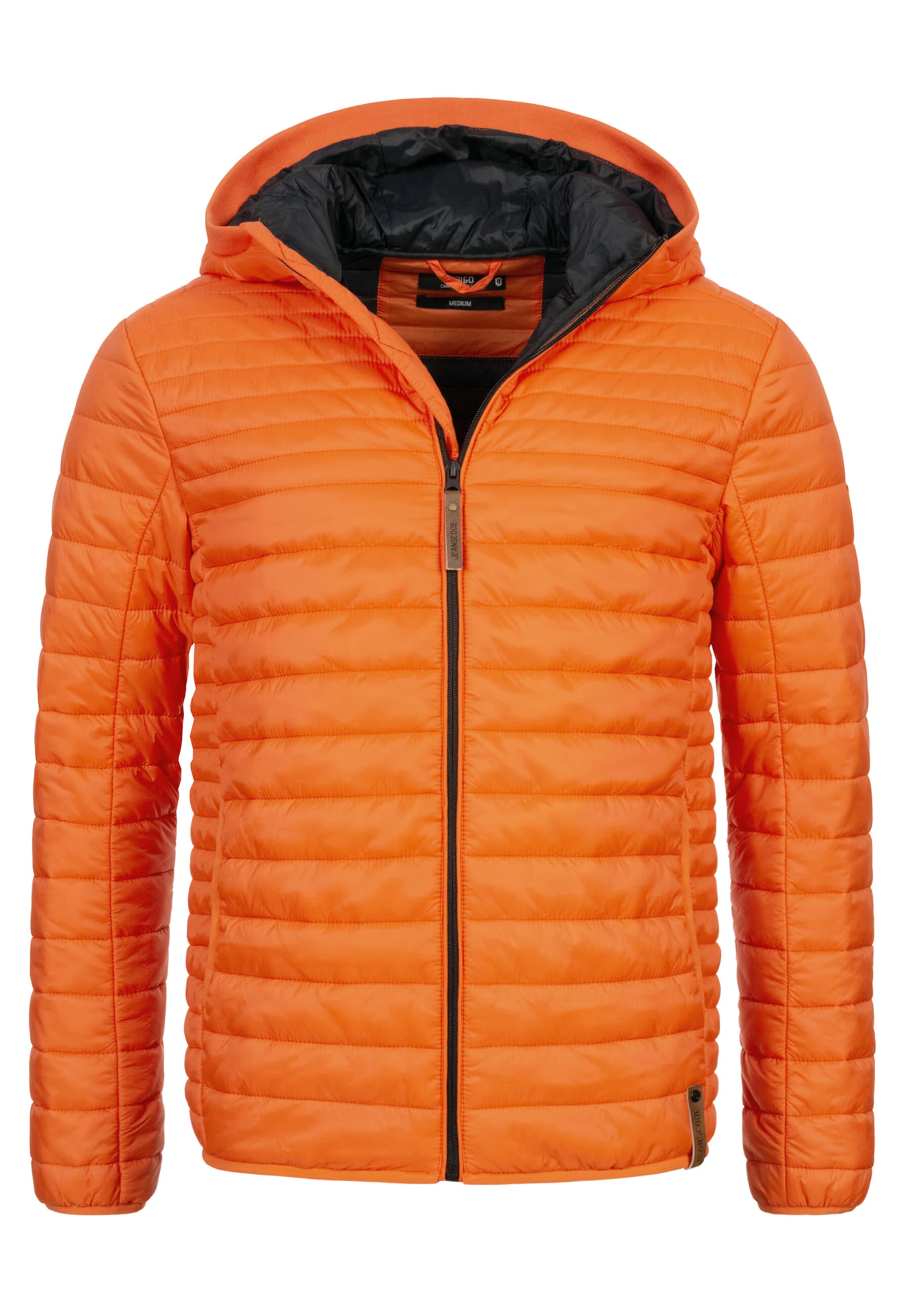 INDICODE JEANS Between-season jacket 'Bowers' in Orange: front