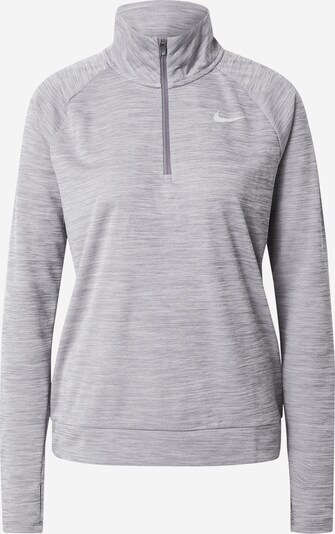 NIKE Sportska sweater majica 'Pacer' u siva melange / bijela, Pregled proizvoda