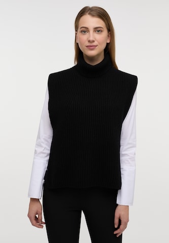 ETERNA Knitted Vest in Black: front