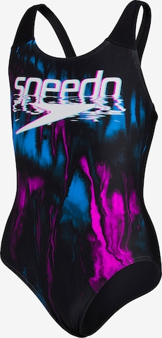SPEEDO Athletic Swimwear in Black: front