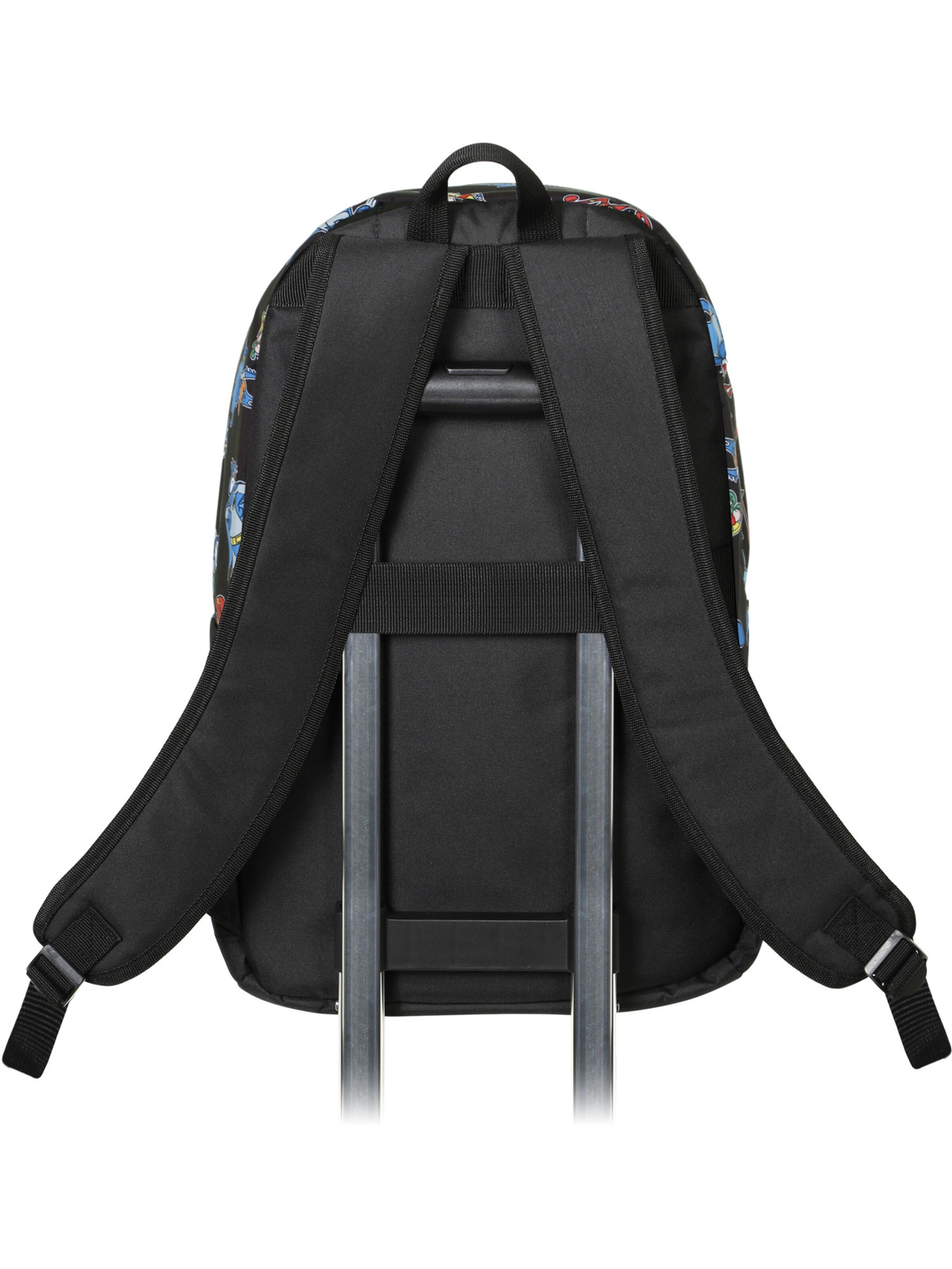 Warner Bros. Backpack 'Looney Tunes Batman Tunes' in Black