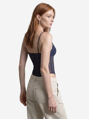 Dilvin Bodysuit 'Blusen' in Blue