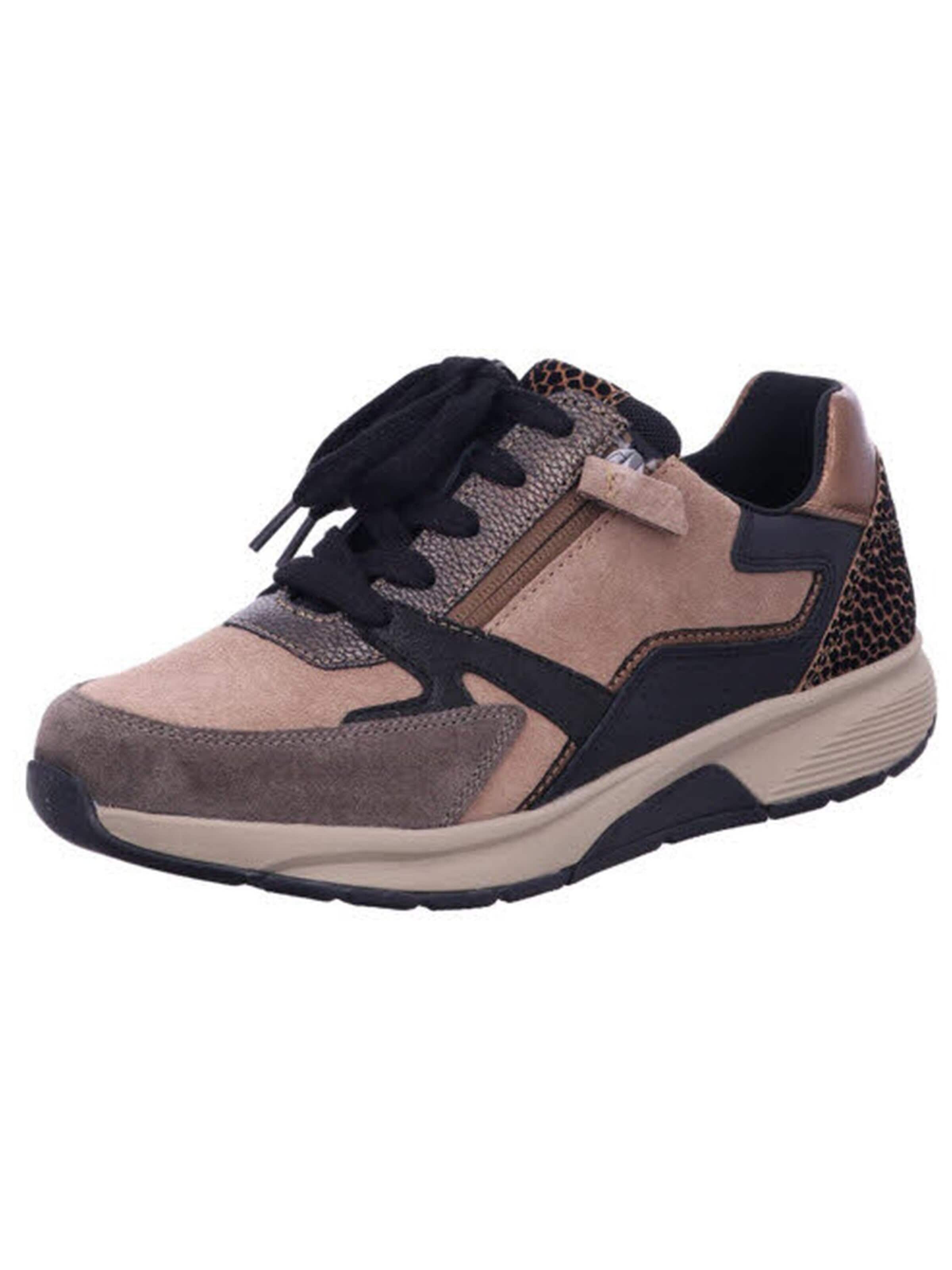 Gabor Comfort Sneakers 'Sneaker Damen 76.878.42 Rauleder in braun' in Brown: front