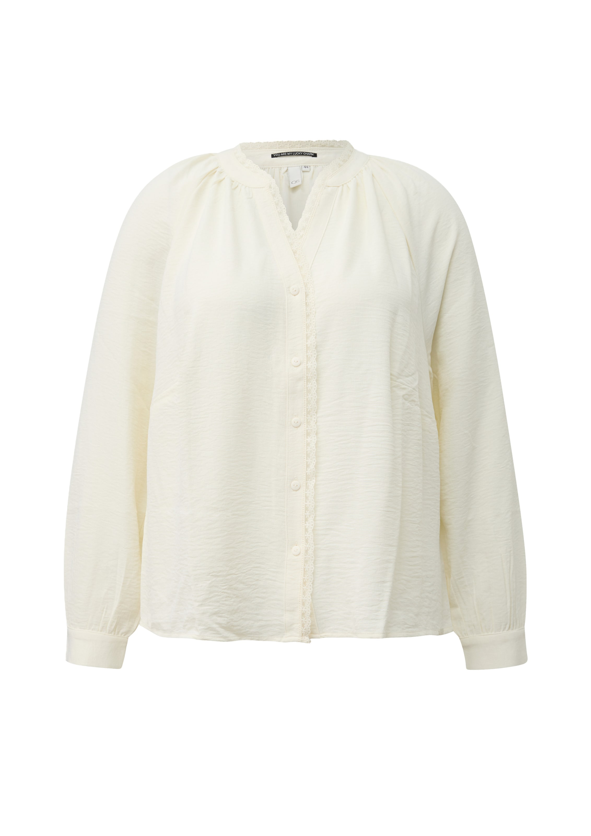 QS Blouse in Beige: voorkant
