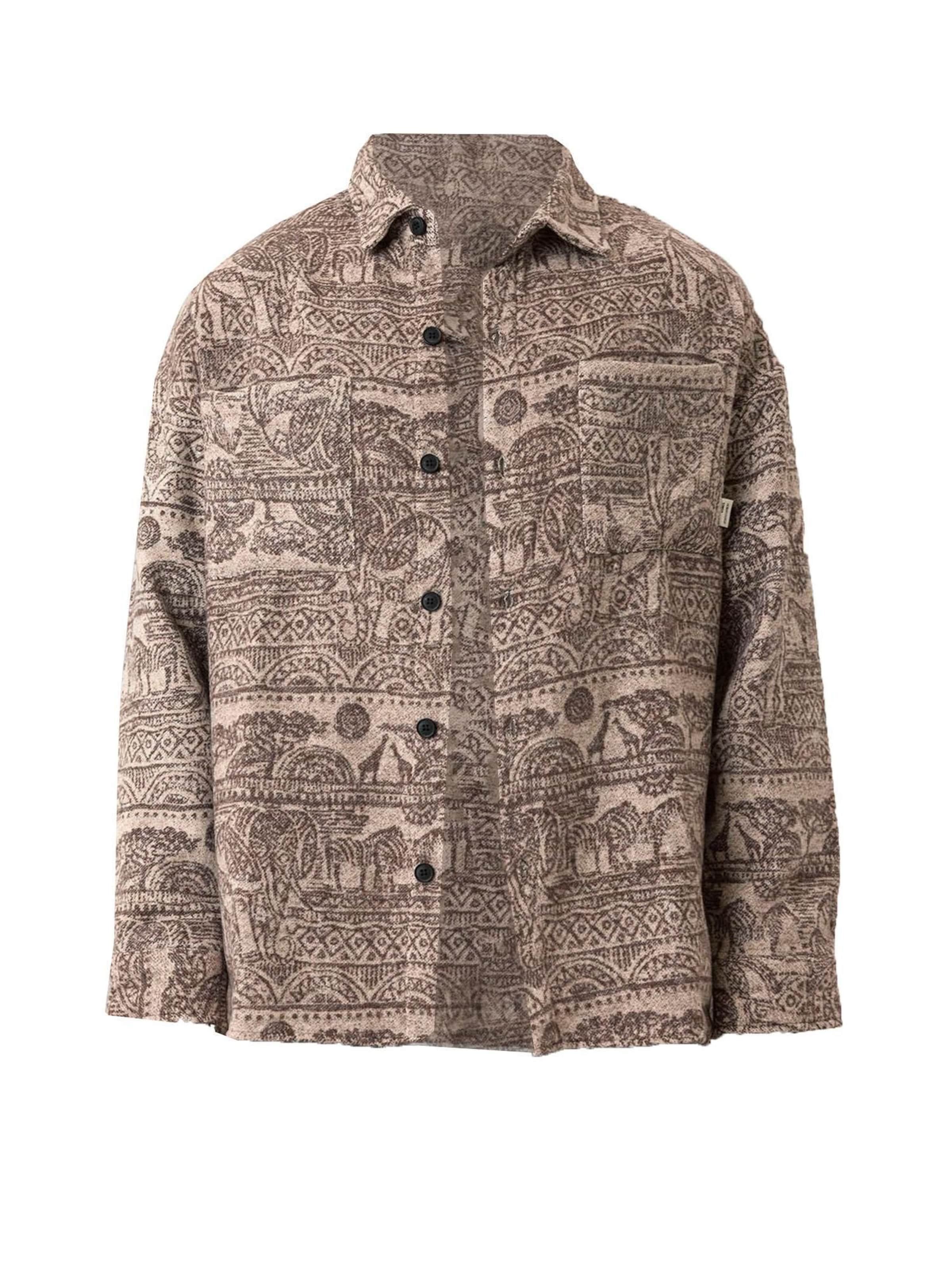 Dandalo Regular fit Φθινοπωρινό και ανοιξιάτικο μπουφάν σε καφέ: μπροστά