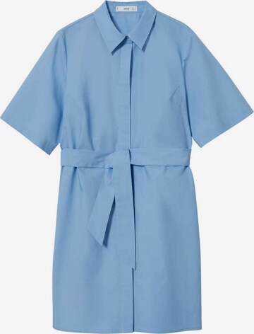 MANGO Košilové šaty 'Trini-H' – modrá: přední strana