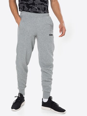 PUMA Tapered Workout Pants in Grey: front