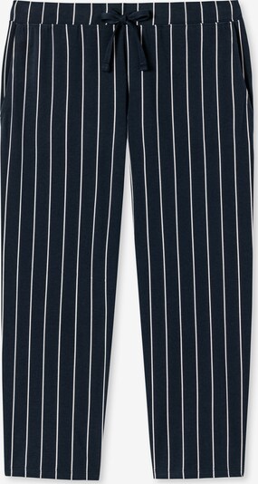 SCHIESSER Pajama Pants in marine blue / White, Item view